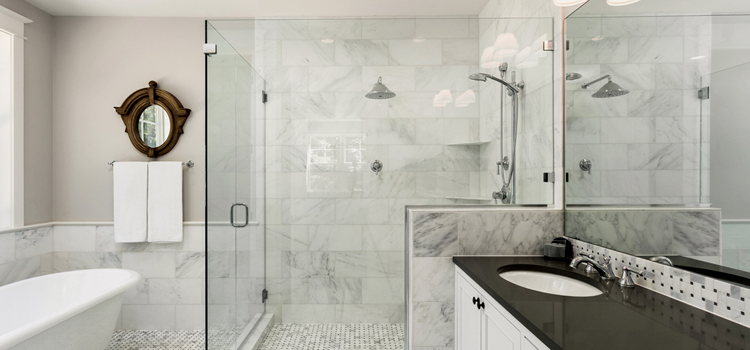 bathroom shower door installation in Escondido