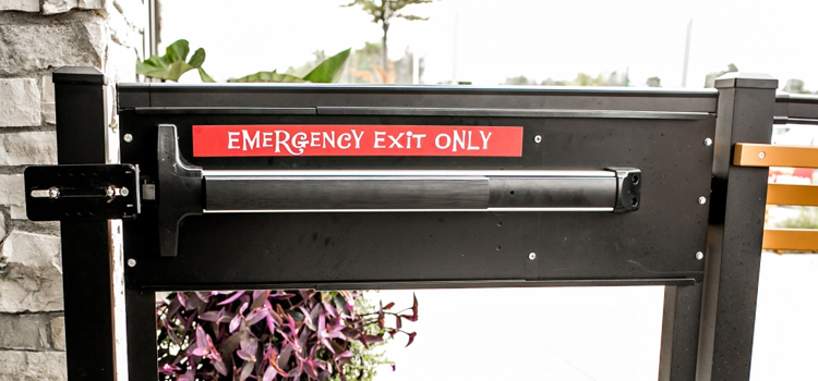 emergency push bar installation in Escondido